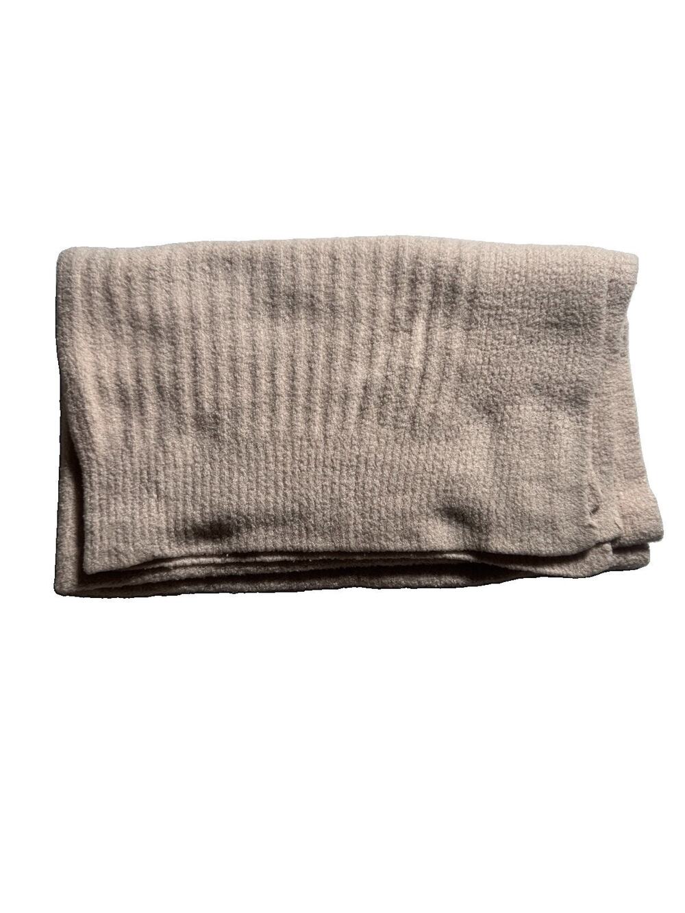 Barefoot Dreams CozyChic Lite Ribbed Baby Stroller Blanket 30x40 Pearl